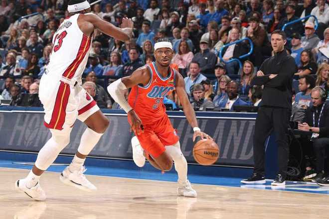 聯(lián)盟第一！亞歷山大29+8雷霆逆轉(zhuǎn)熱火 維金斯23分霍姆格倫16+9